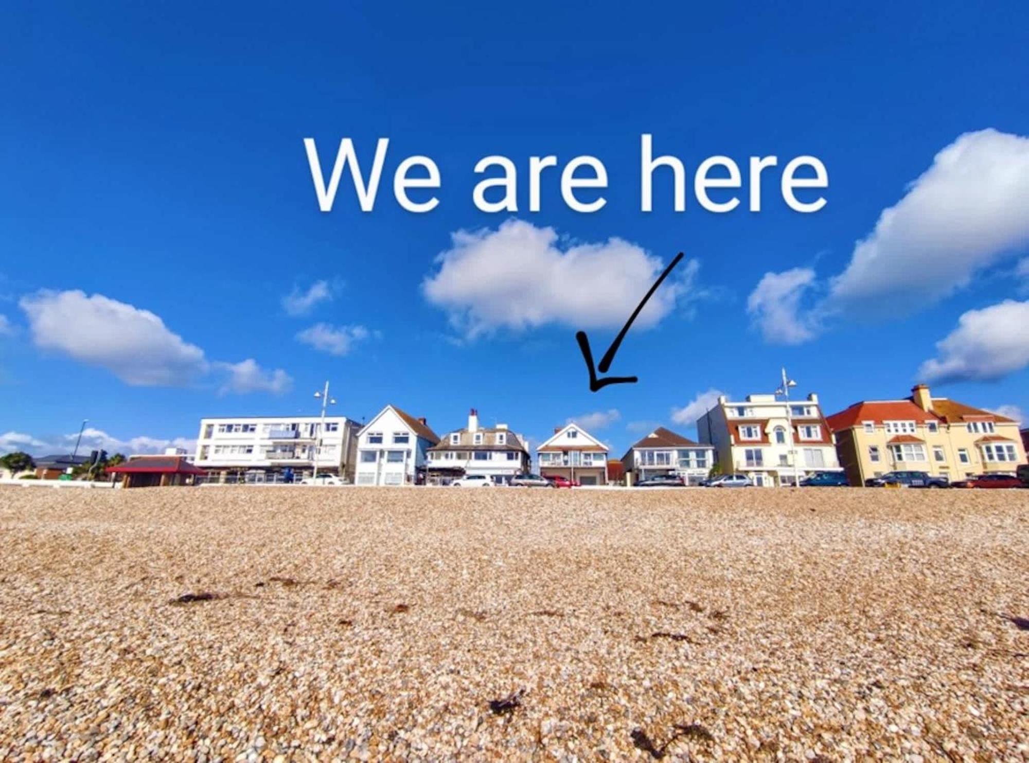 Absolute Beachfront With Decked Garden Oasis And Views Bognor Regis Exterior foto